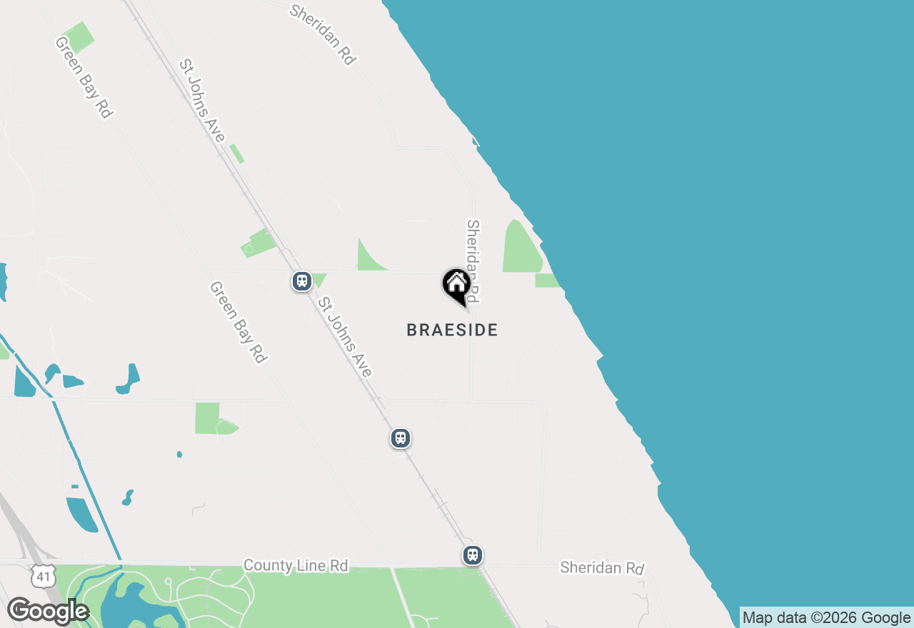 Map of 219 Woodland Road, Highland Park, IL 60035