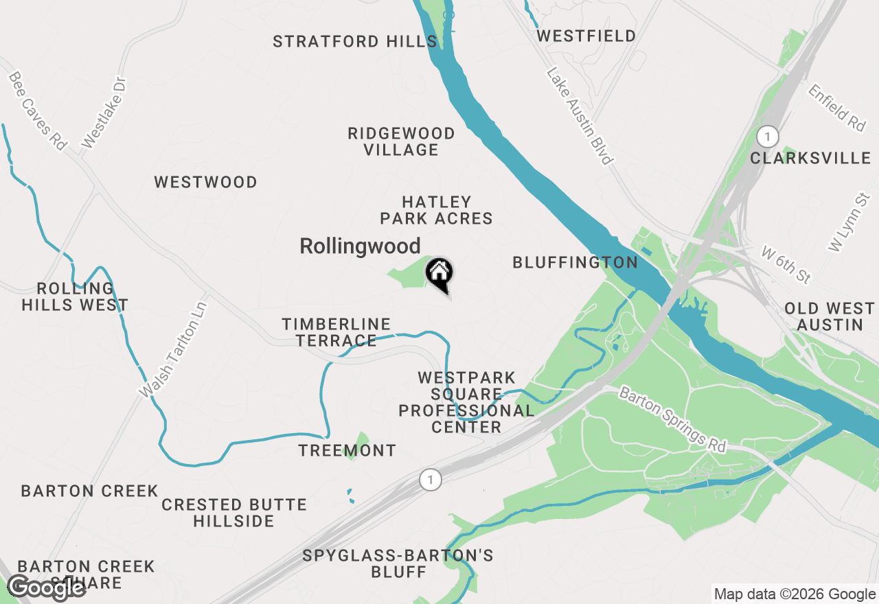 Map of 4811 Timberline Dr, Austin, TX 78746