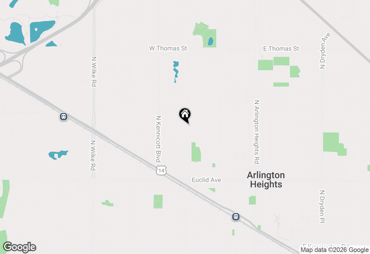 Map of 931 N Fernandez Avenue, Arlington Heights, IL 60004