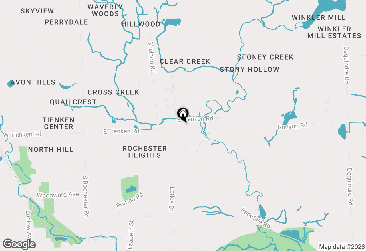 Map of 694 W Bluff, Rochester Hills, MI 48307