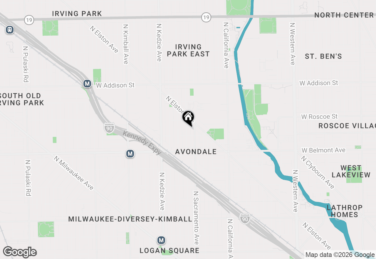 Map of 3321 N Whipple Street, Chicago, IL 60618