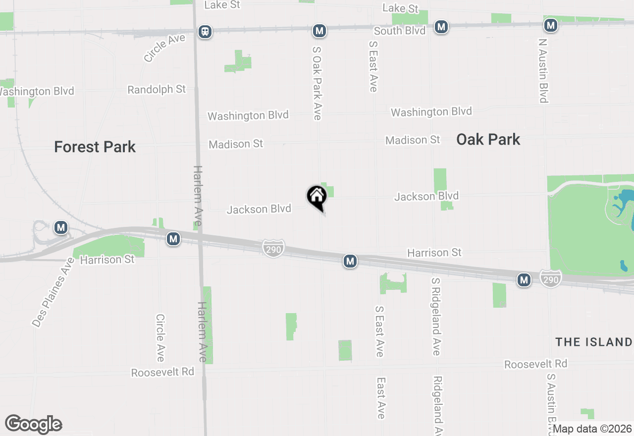 Map of 733 S Oak Park Avenue, Oak Park, IL 60304