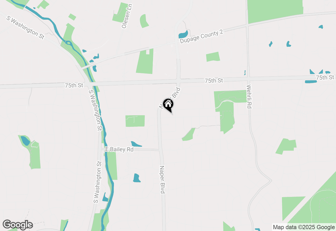 Map of 617 Sara Lane, Naperville, IL 60565