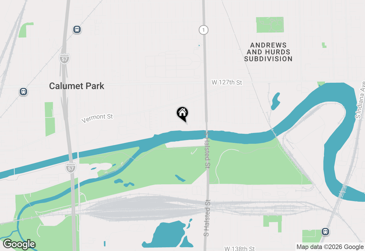 Map of 14450 S Sangamon Street, Harvey, IL 60426