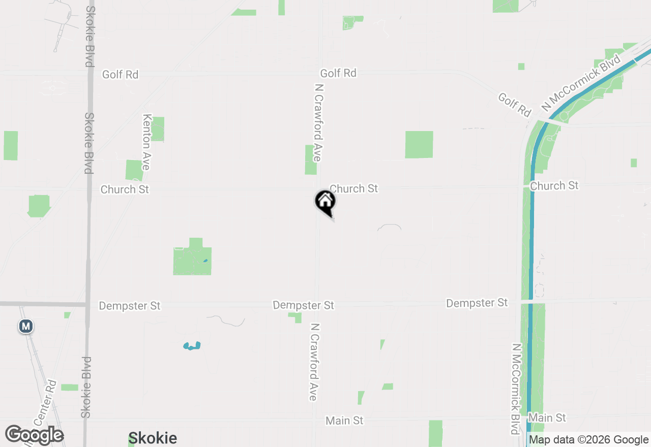 Map of 9046 Pottawattami Drive, Skokie, IL 60076