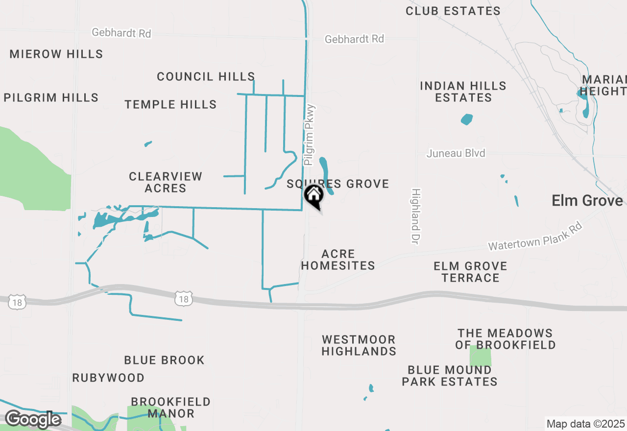 Map of 1008 Pilgrim Pkwy, Elm Grove, WI 53122