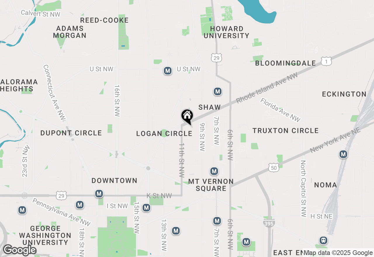 Map of 1516 10th Street Nw #102, Washington, DC 20001