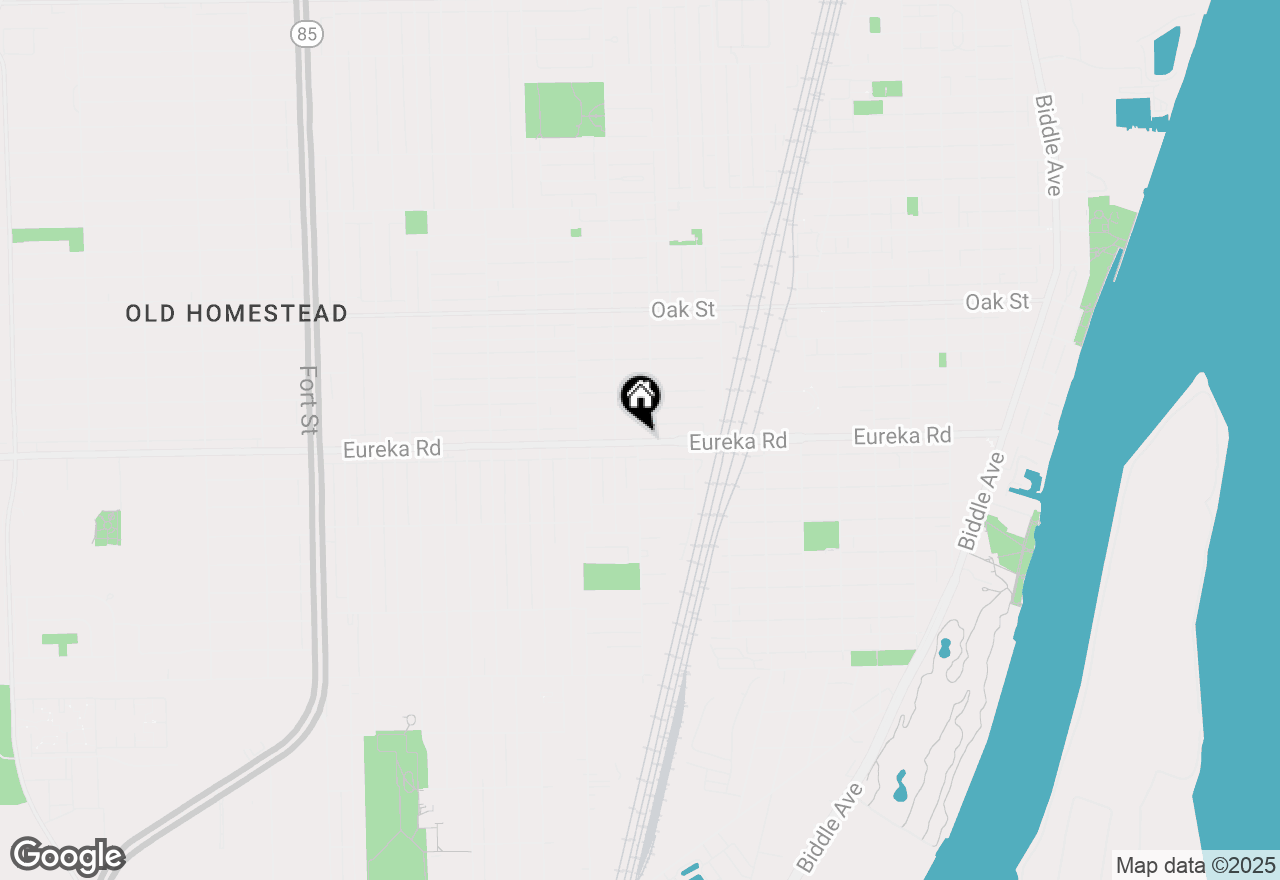 Map of 1100 Eureka Road, Wyandotte, MI 48192