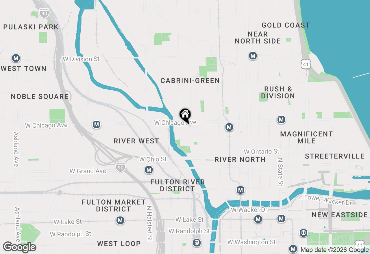 Map of 500 W Superior Street #1313, Chicago, IL 60654