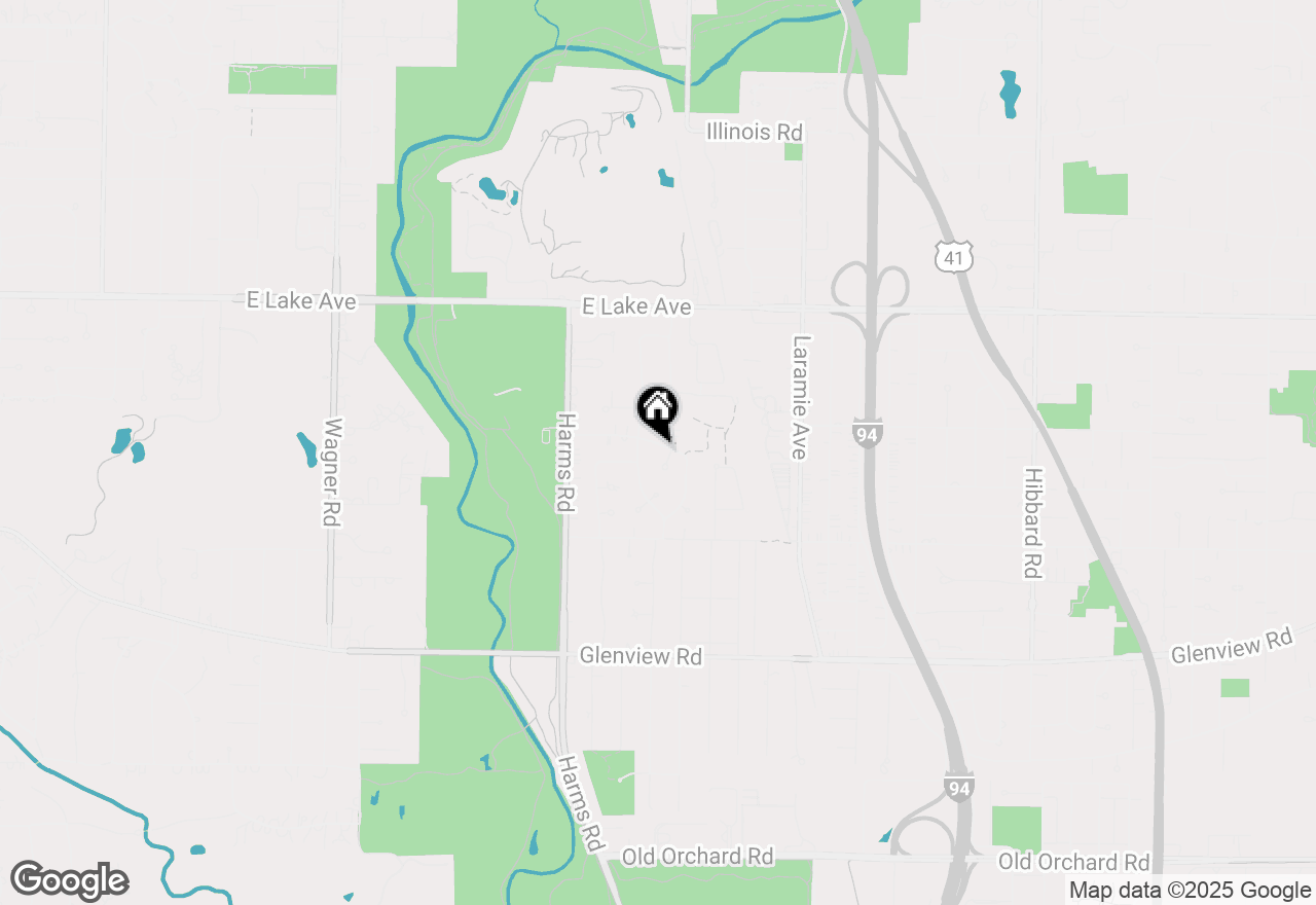 Map of 321 Ferndale Drive, Glenview, IL 60025