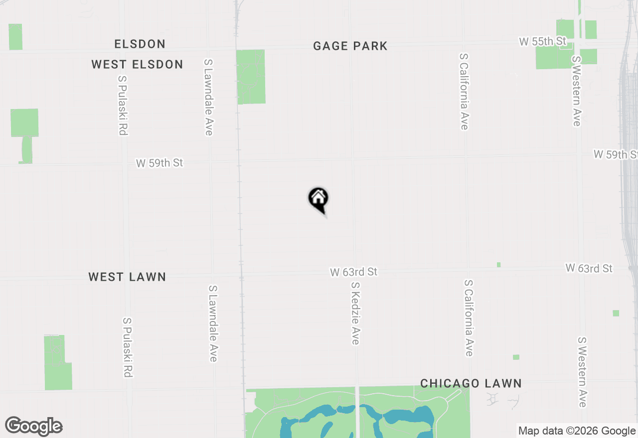 Map of 3315 W 61st Street, Chicago, IL 60629