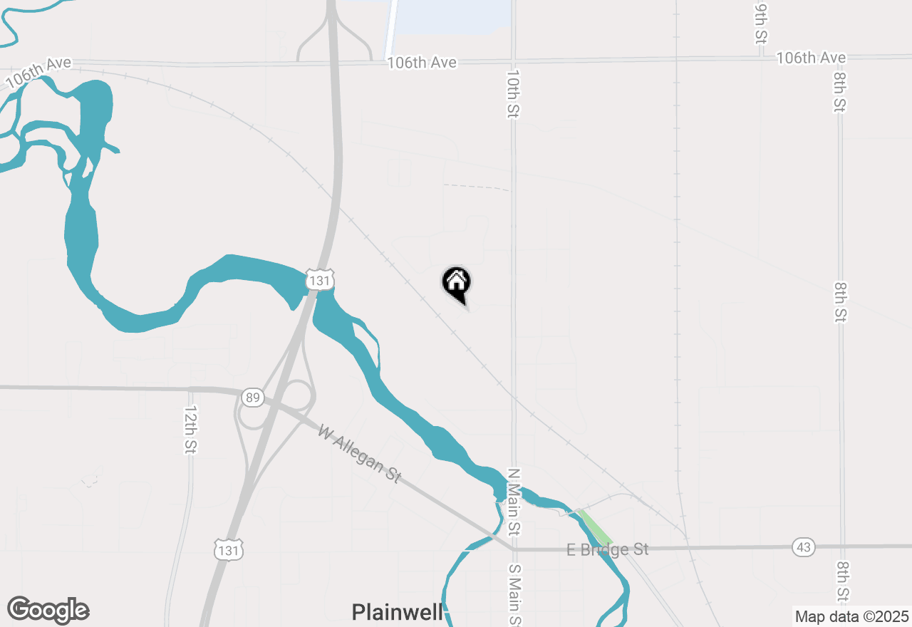 Map of 1077 Wedgewood Drive, Plainwell, MI 49080