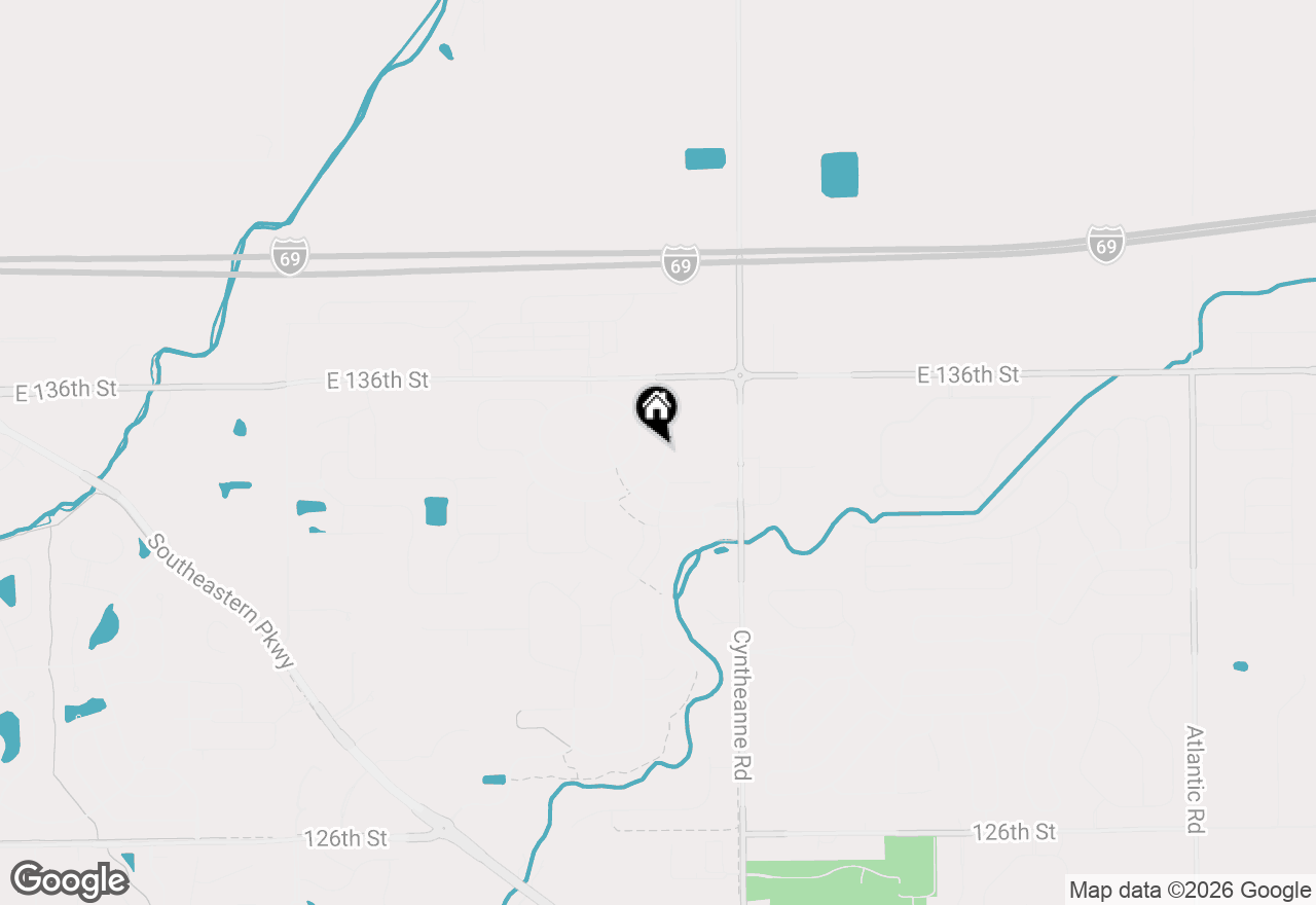 Map of 13504 Forest Glade Drive, Fishers, IN 46037