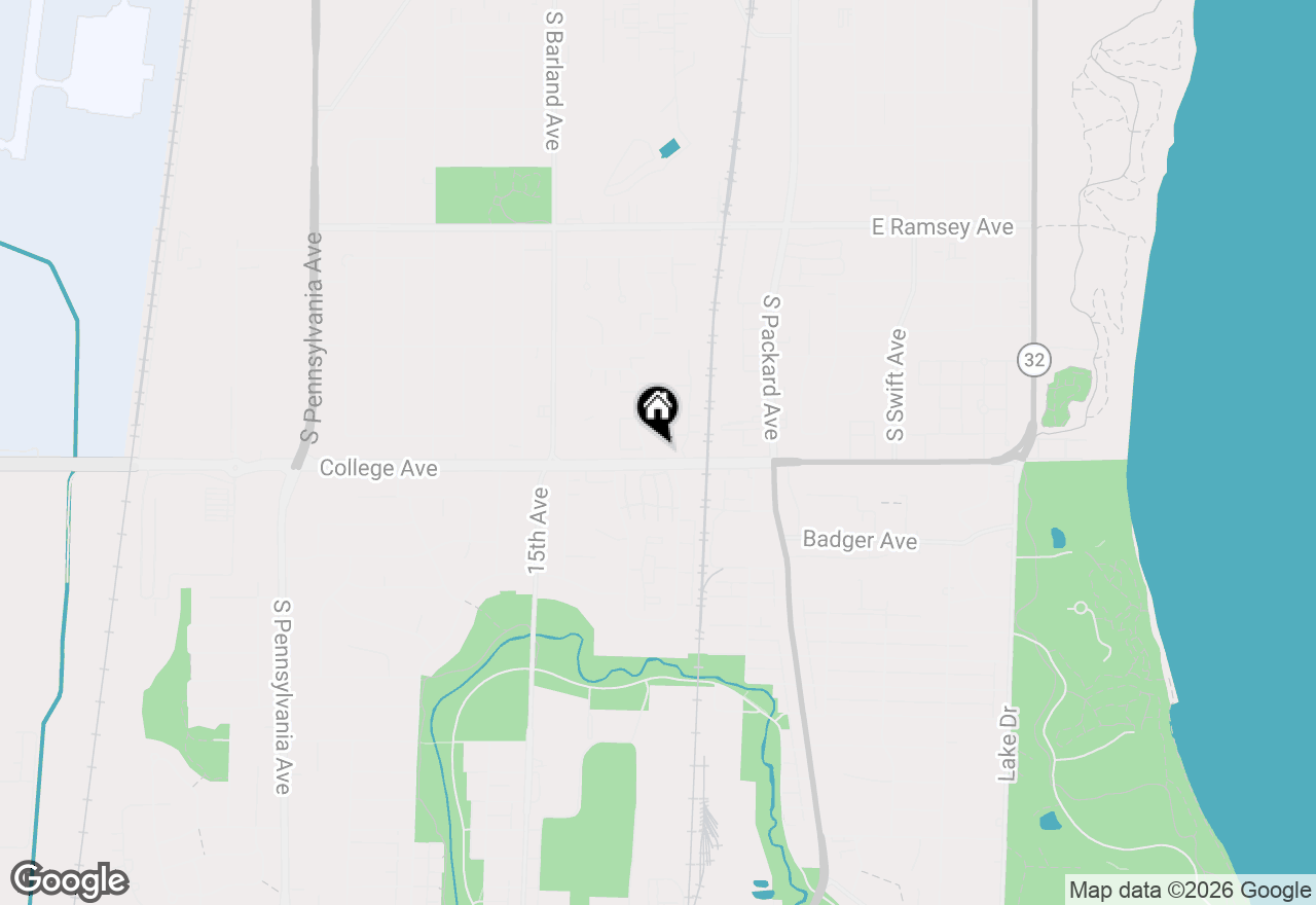 Map of 3360 E College Ave #5, Cudahy, WI 53110