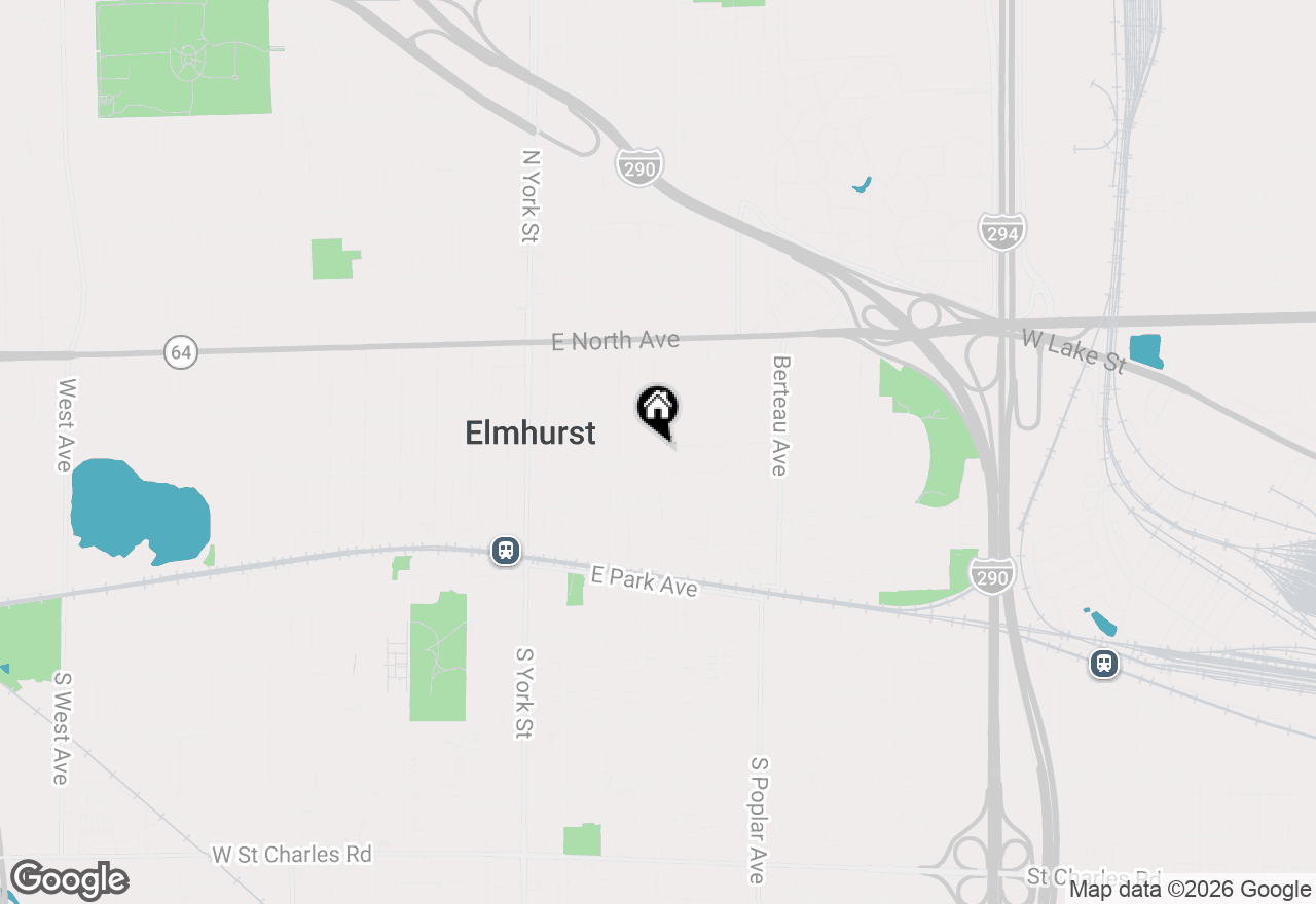 Map of 208 N Willow Road, Elmhurst, IL 60126