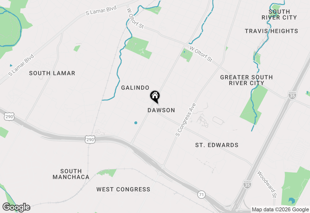 Map of 513 South Park Dr #304, Austin, TX 78704