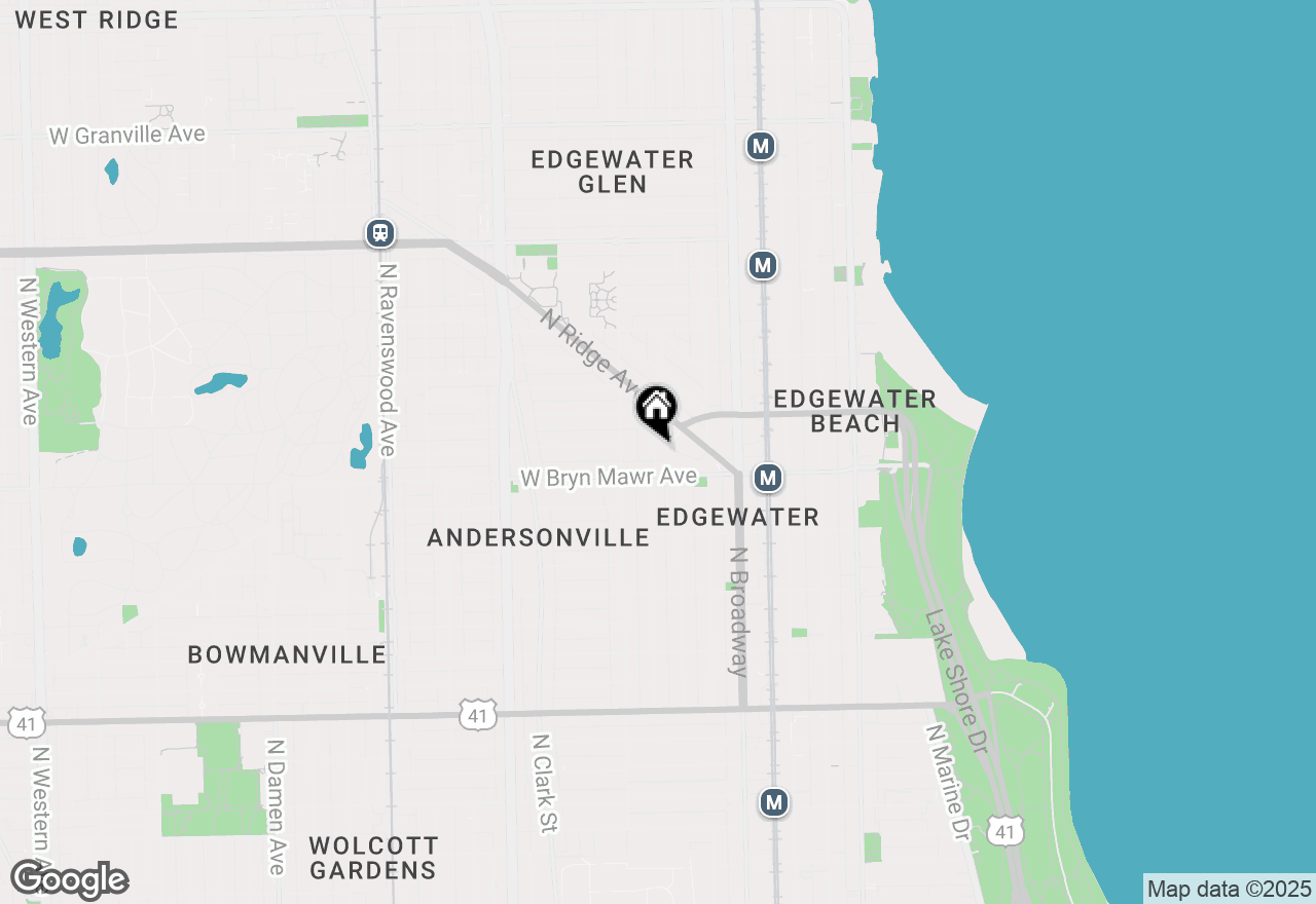 Map of 5623 N Wayne Avenue #1B, Chicago, IL 60660