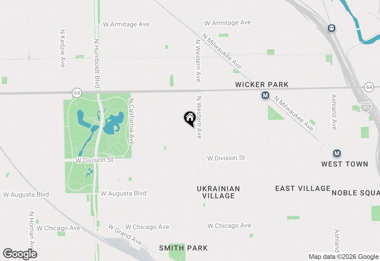 Map of 1340 N Artesian Avenue, Chicago, IL 60622