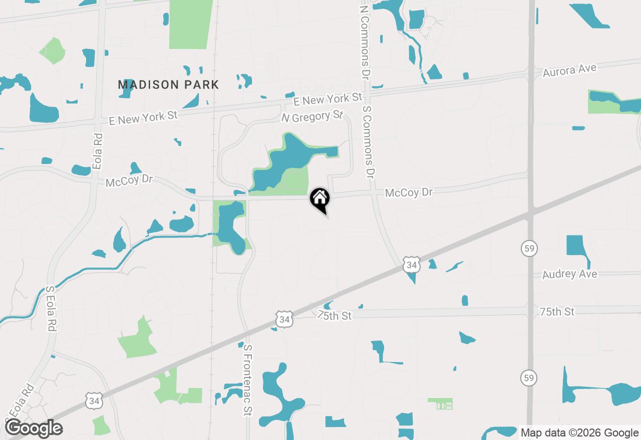 Map of 29 Mayfair Lane, Aurora, IL 60504