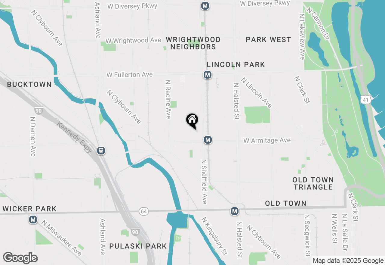 Map of 2032 N Kenmore Avenue, Chicago, IL 60614