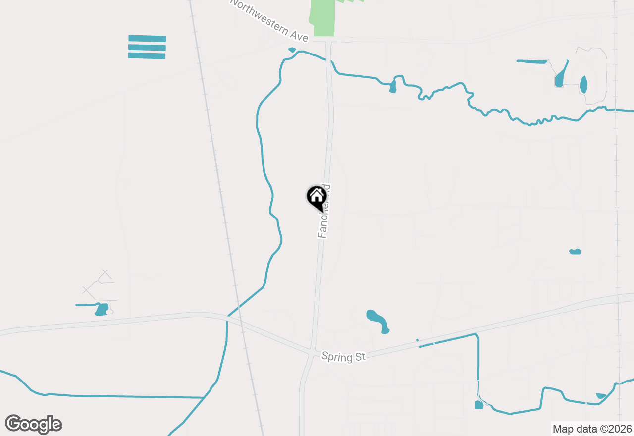 Map of 1838 Fancher Rd, Mount Pleasant, WI 53406