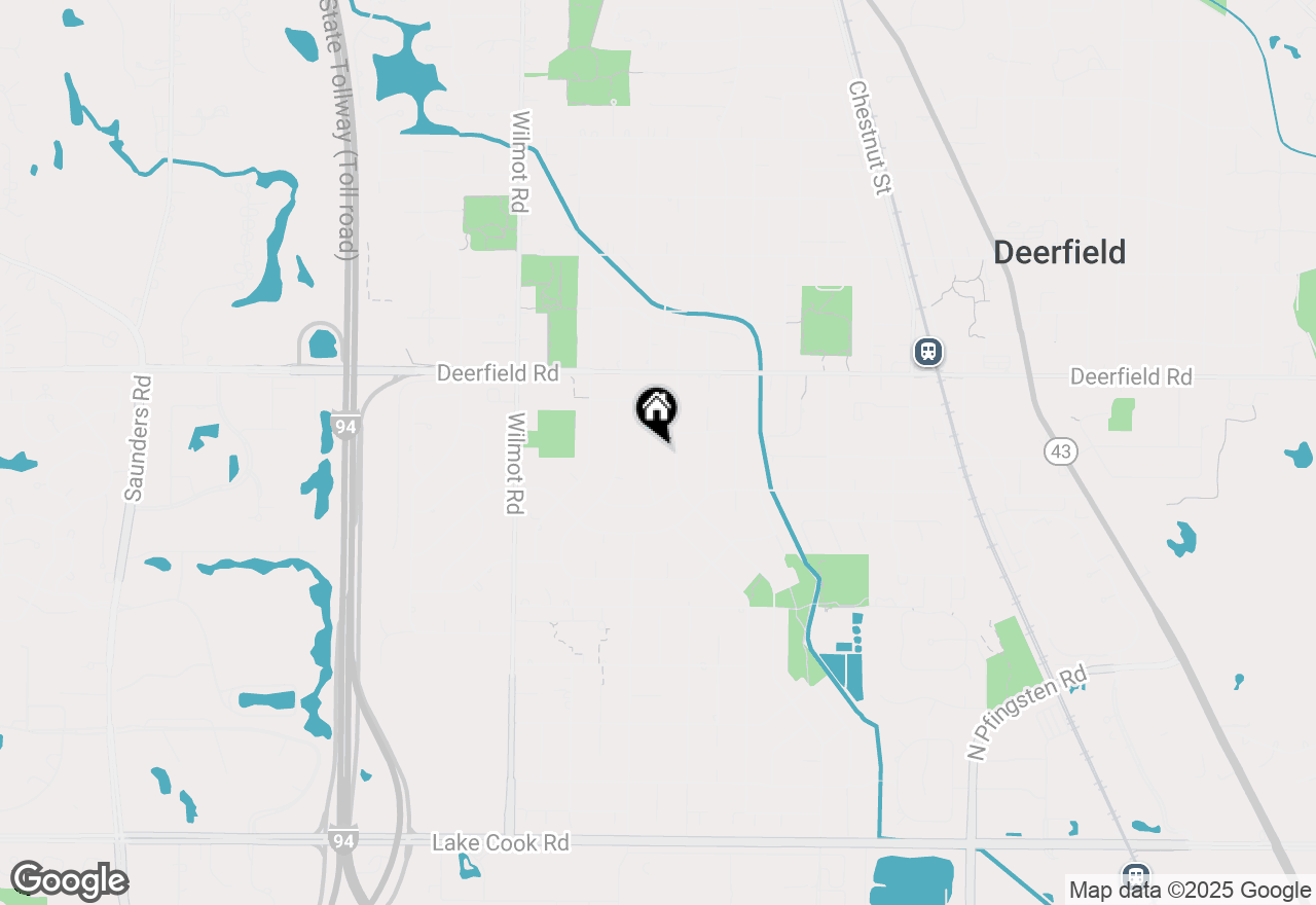 Map of 677 Timber Hill Road, Deerfield, IL 60015