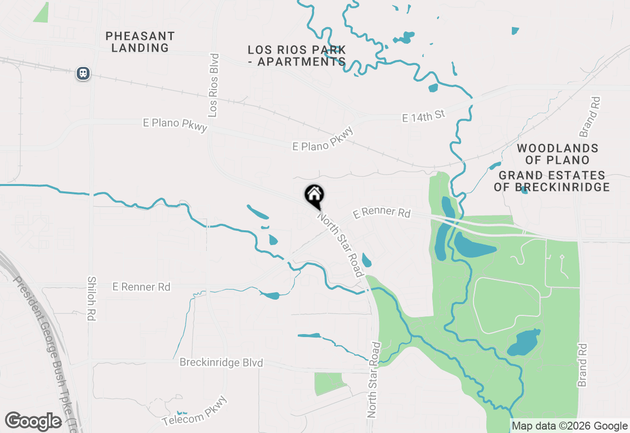 Map of 4162 Kyndra Circle, Richardson, TX 75082