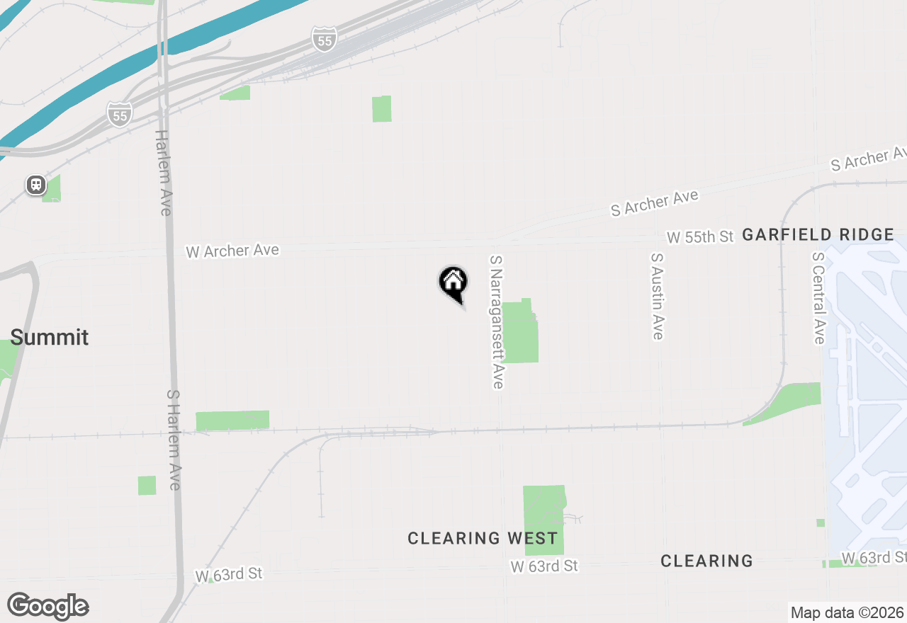 Map of 5642 S Natchez Avenue, Chicago, IL 60638