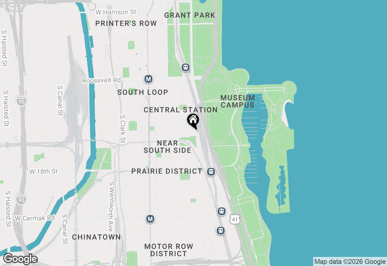 Map of 1515 S Prairie Avenue #506, Chicago, IL 60605