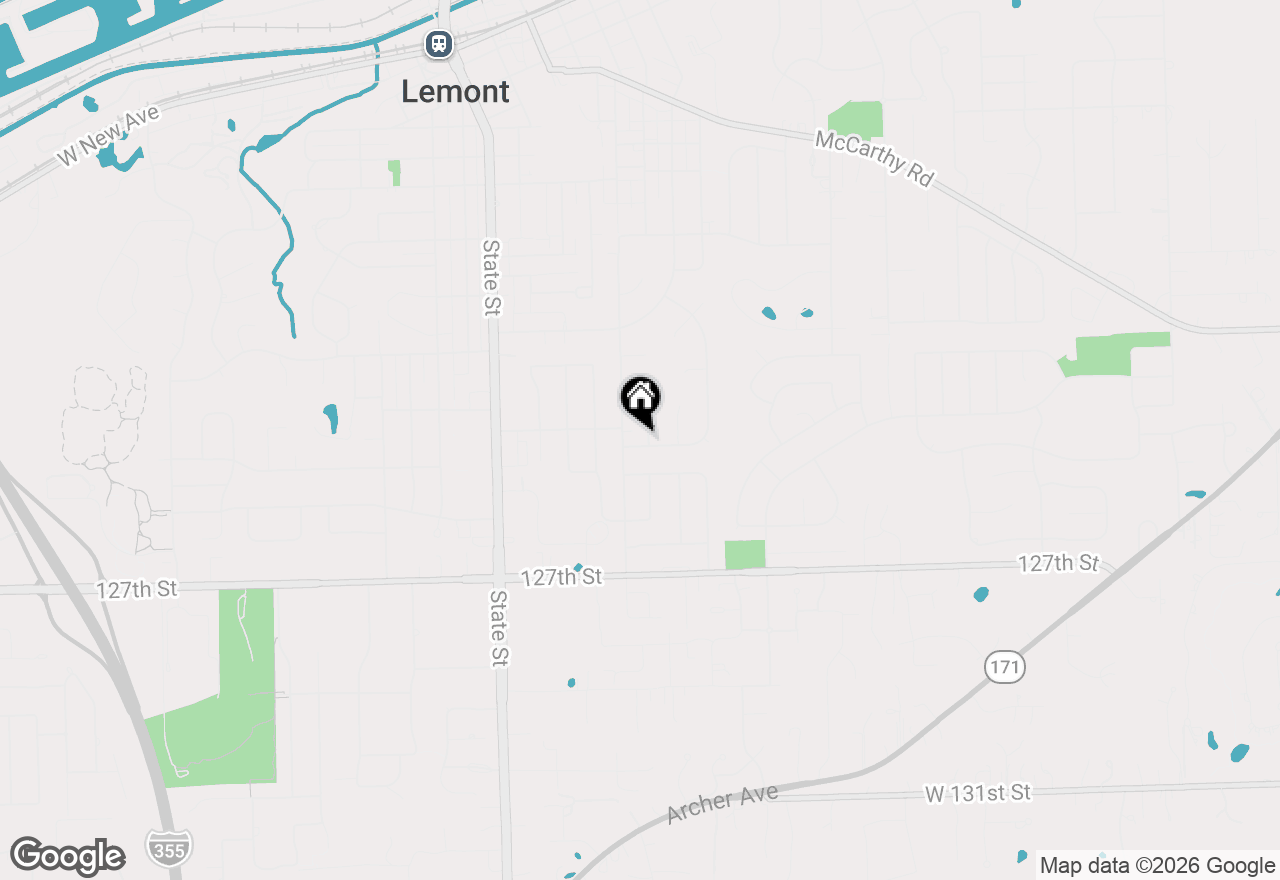 Map of 407 Keepataw Drive, Lemont, IL 60439