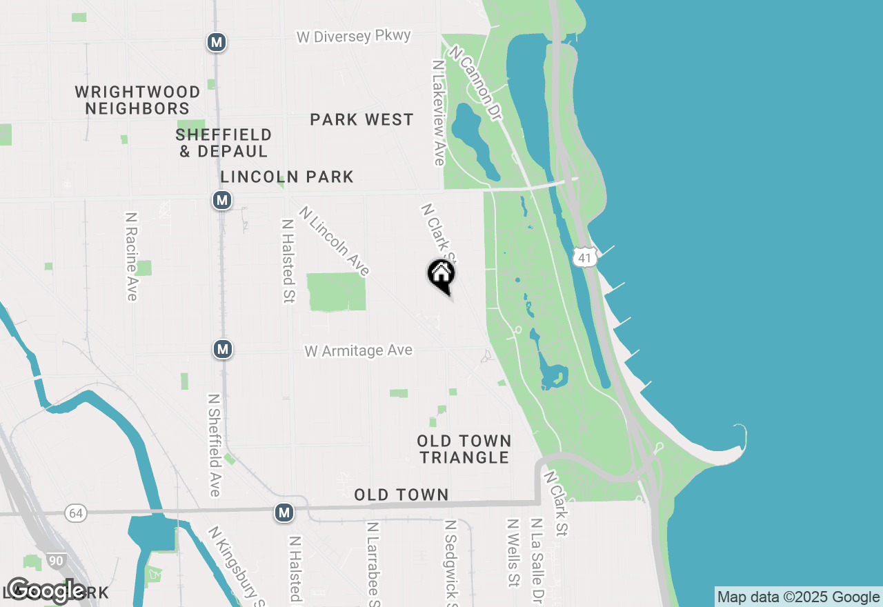 Map of 400 W Dickens Avenue, Chicago, IL 60614