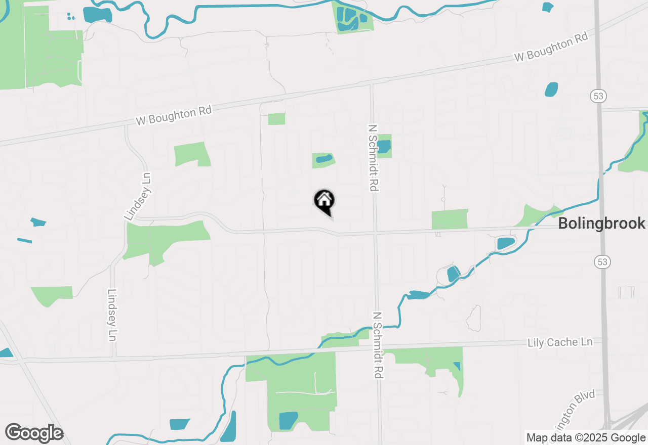 Map of 565 Cottonwood Circle, Bolingbrook, IL 60440