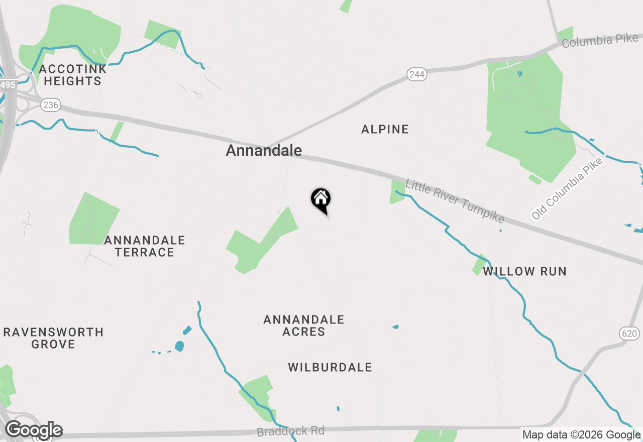 Map of 7113 Falcon Street, Annandale, VA 22003