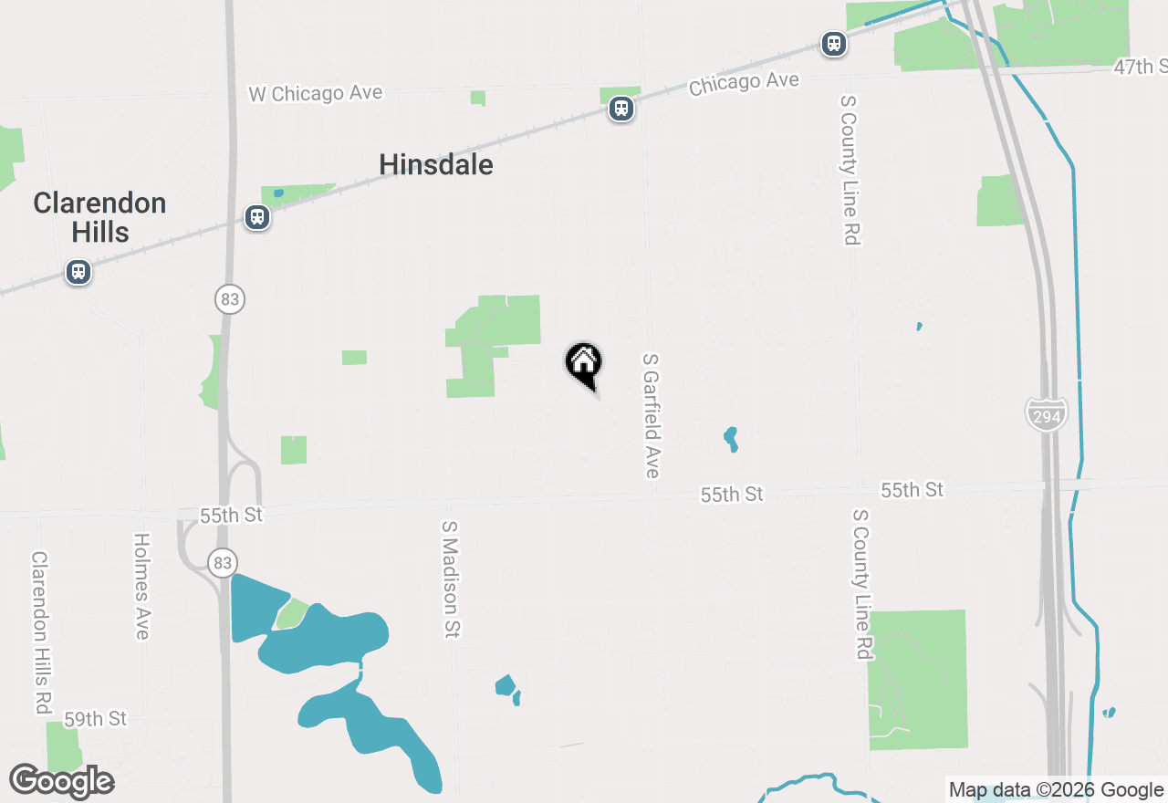 Map of 803 S Lincoln Street, Hinsdale, IL 60521