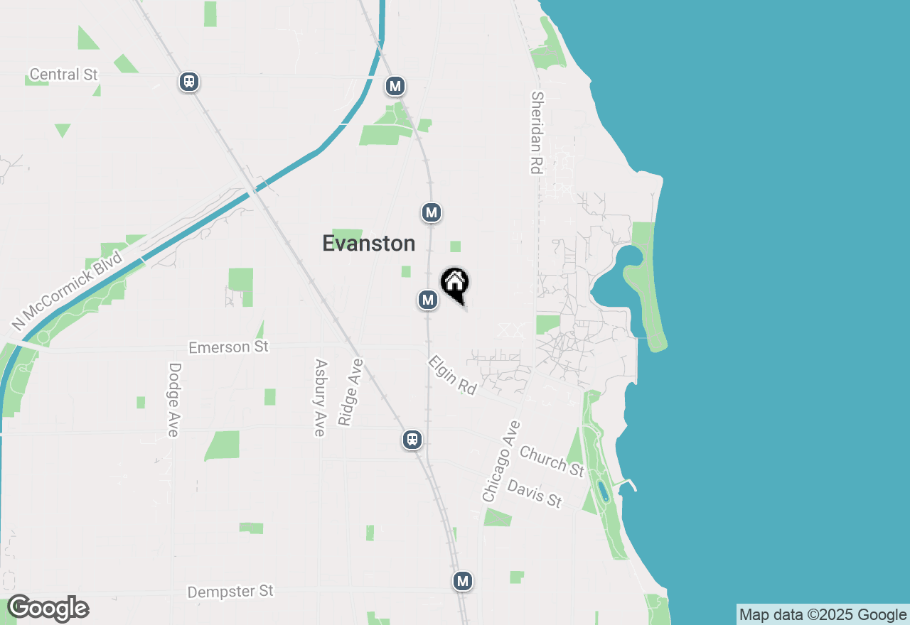 Map of (Address confidential), Evanston, Illinois 60201