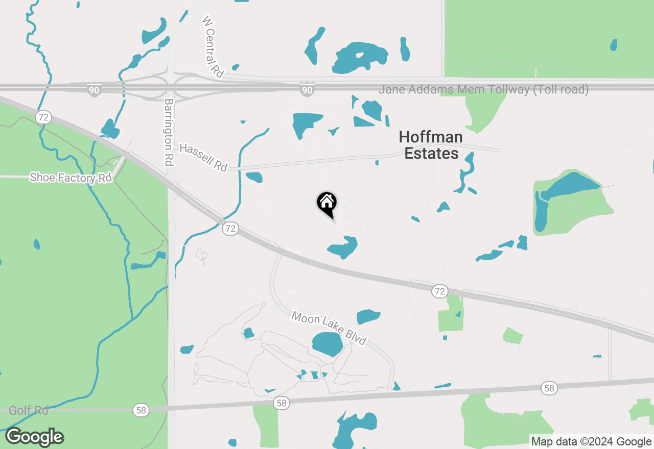 Map of 1855 Wellington Place, Hoffman Estates, IL 60169