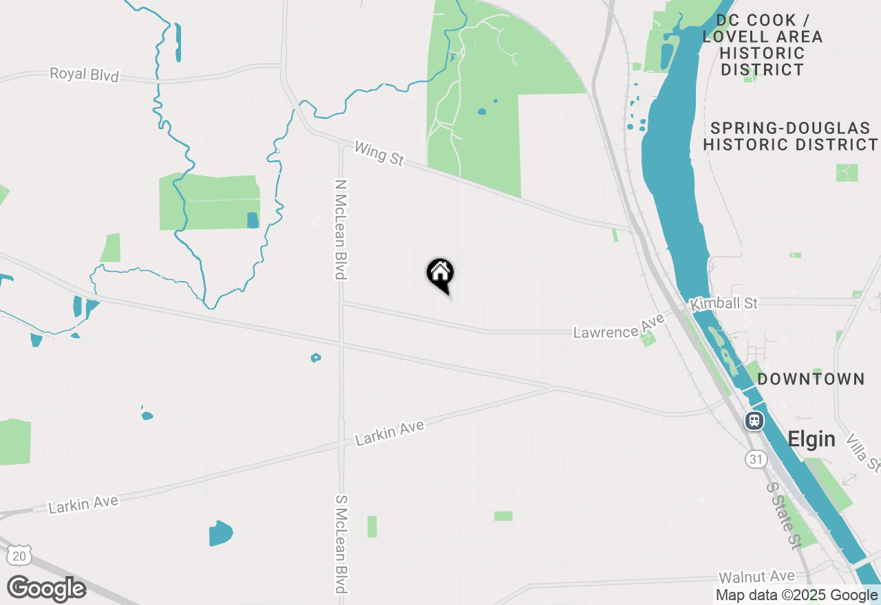 Map of (Address confidential), Elgin, Illinois 60123