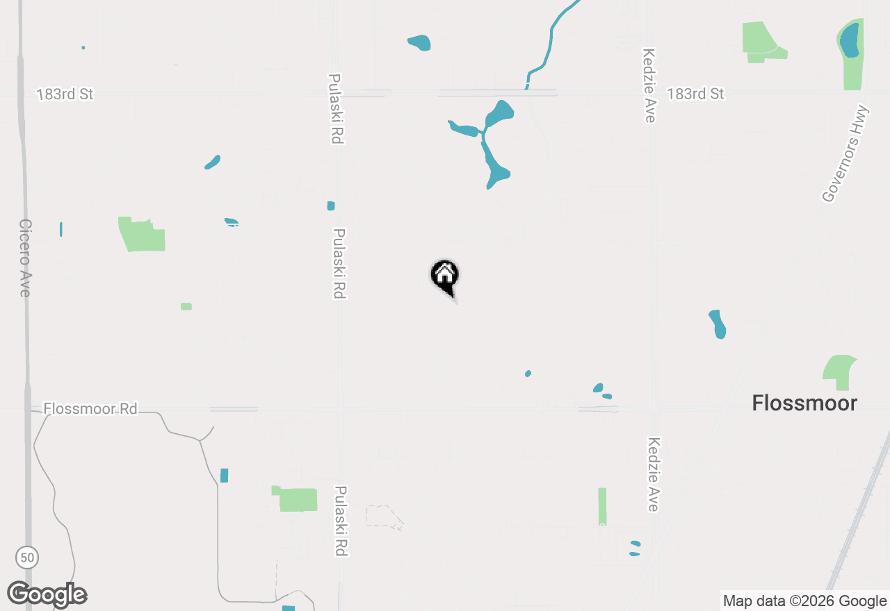 Map of 3712 Beech Street, Flossmoor, IL 60422