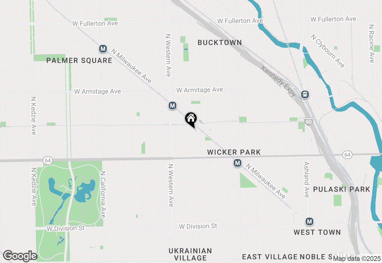 Map of 2251 W Saint Paul Avenue #4E, Chicago, IL 60647