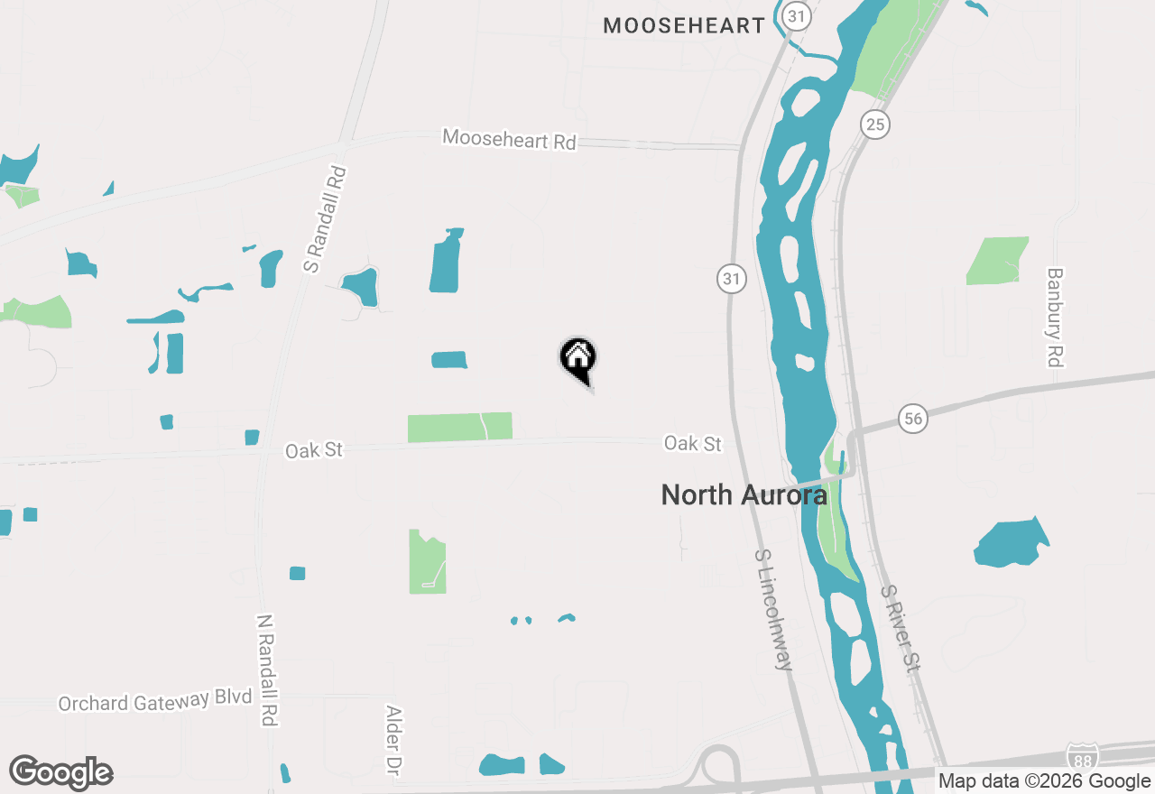 Map of 202 Mistwood Lane, North Aurora, IL 60542