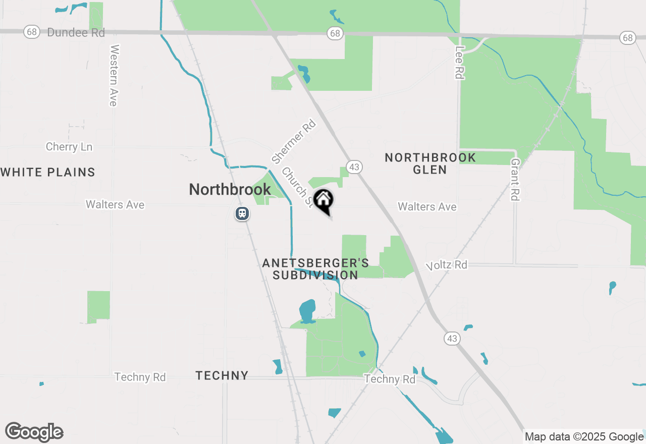 Map of 1424 Sycamore Lane, Northbrook, IL 60062