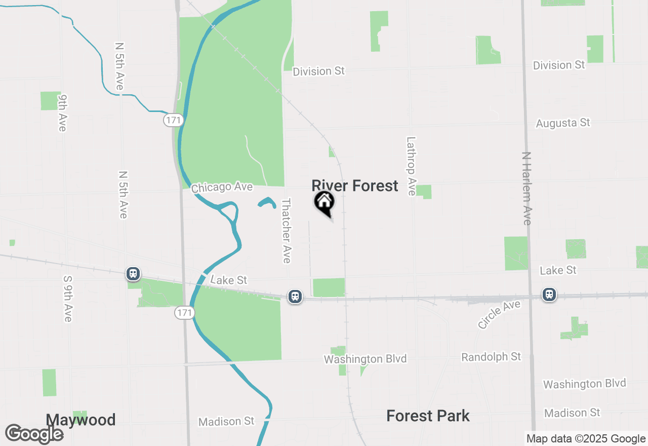 Map of 7911 Oak Avenue, River Forest, IL 60305