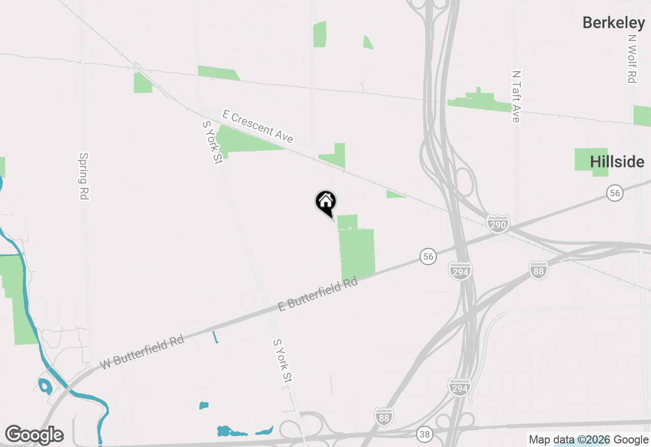 Map of 798 S Linden Avenue, Elmhurst, IL 60126