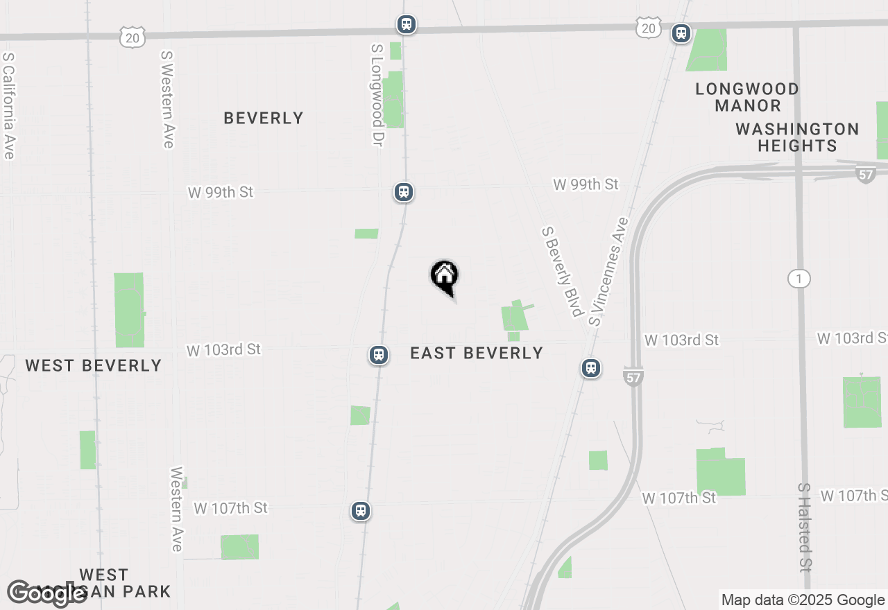 Map of 1708 W 102nd Street, Chicago, IL 60643