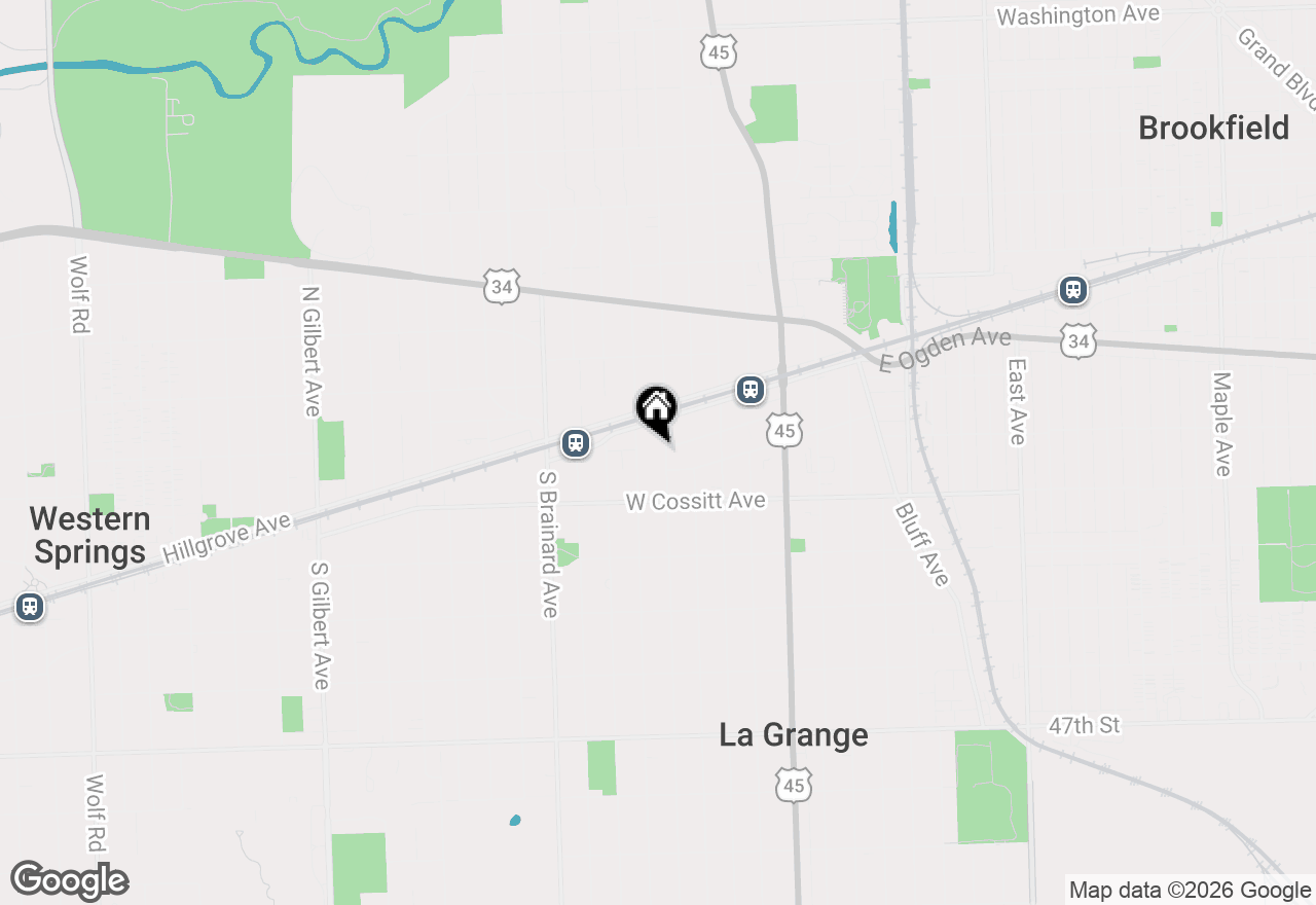 Map of 26 S Kensington Avenue, La Grange, IL 60525