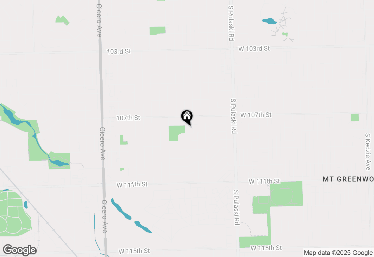 Map of 10737 S Kildare Avenue, Oak Lawn, IL 60453