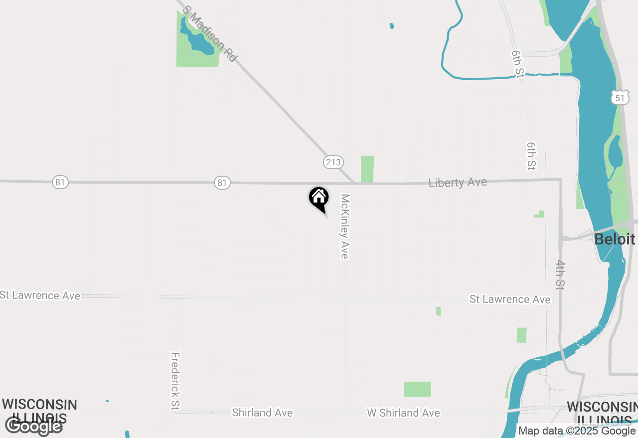 Map of 947 Cleveland Street, Beloit, WI 53511