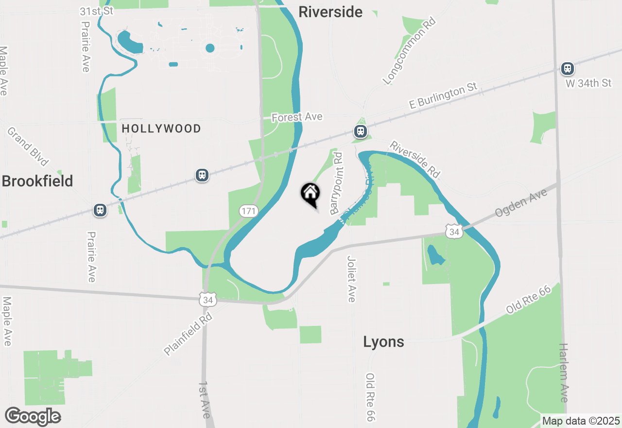 Map of 207 Scottswood Road, Riverside, IL 60546