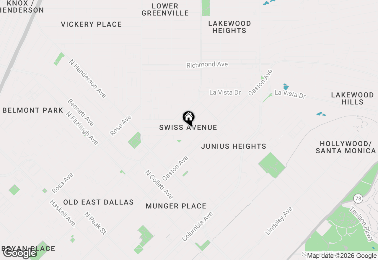 Map of 5617 Swiss Avenue, Dallas, TX 75214