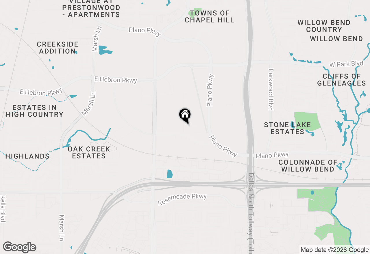 Map of 6360 Curtis Street, Plano, TX 75093